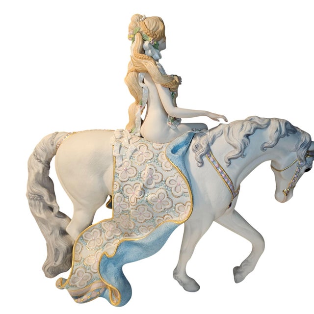 Cybis Porcelain Lady Godiva Riding Horse Figurine by Lynn Klockner Brown Le 200 For Sale - Image 9 of 14