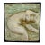 Mid-Century Modern 3-D Fiberglass Low Relief Sculpture Crouching Woman For Sale