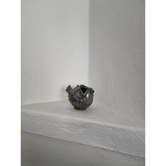 Danish Pewter Fish Vase by Just Andersen, 1930s For Sale - Image 9 of 10