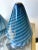 Blue Pair of Blue Spiral Murano Glass Lamps by La Murrina, Italy, 1970s For Sale - Image 8 of 12