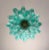 Italian Murano Style Chandelier, 36 Lattimo Turquoise Glass Petals, Mazzega Style For Sale - Image 10 of 12