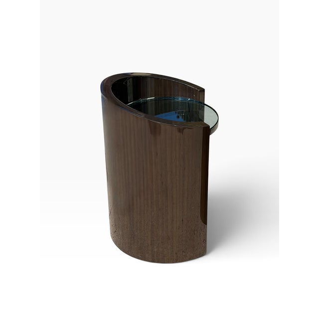 1980s Pair of J. Robert Scott Modernist Macassar Side Tables For Sale - Image 5 of 8