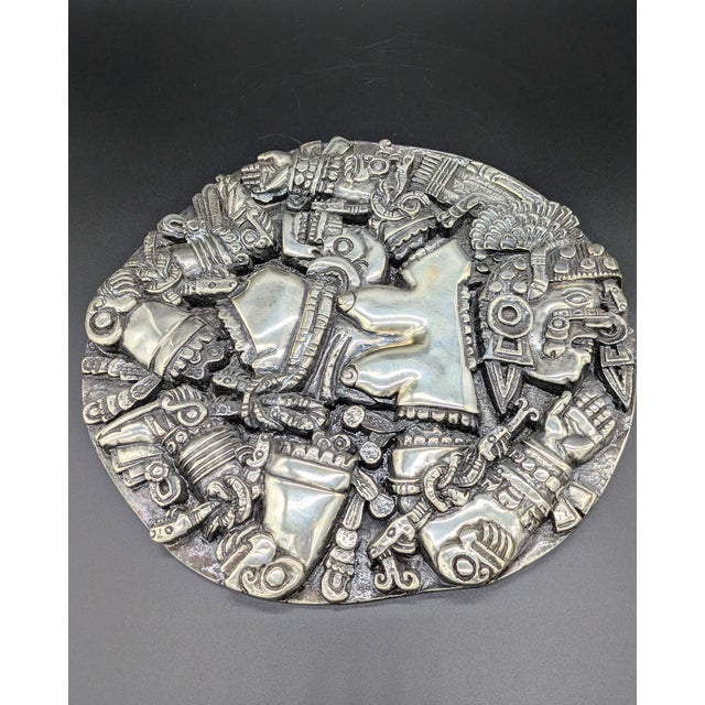 Aztec Coyolxauhqui Relief by d'Argenta (.925 Silver) For Sale In Portland, OR - Image 6 of 7