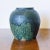Modern Mid Century California Studio Pottery Vase in Dynamic Green Glaze Marked Dt For Sale - Image 3 of 6