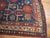 1880s Blue Geometric Tribal Antique Caucasian-Zeychor Rug 5'10" X 12'0" Handknotted Wool Carpet For Sale - Image 4 of 4
