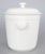 19th Century French Creil Et Montereau White Ironstone Lidded Ice Bucket For Sale - Image 4 of 10
