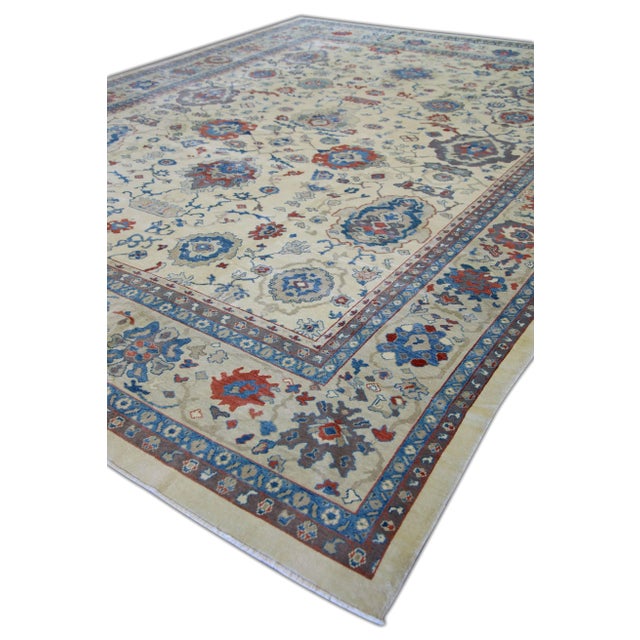 acohug＊ Oushak rug メダリオン　トルコラグ　86×58 Oversized Antique Turkish Oushak Rug , index: BB7497