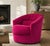 Postmodern Pink Swivel Lounge Chair / Armchair in the Style of Vladimir Kagan, C. 1980's For Sale - Image 9 of 9