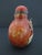 Glass Chinese Vintage Simulated Realgar Orange Yellow Glass Snuff Bottle For Sale - Image 7 of 11