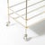 Mid-Century Modern Two-Tier Bar Cart in Antiqued Nickel Finish For Sale - Image 14 of 18