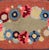 Vintage Oval American Hooked Rug With Large Flower Design For Sale - Image 4 of 8