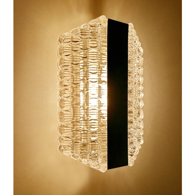 Vintage Space Age Glass Sconces from Kaiser, Set of 2 For Sale - Image 11 of 18