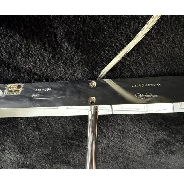 Metal Pair Of Adjustable "IUWV" Floor Lamps by Cedric Hartman For Sale - Image 7 of 15