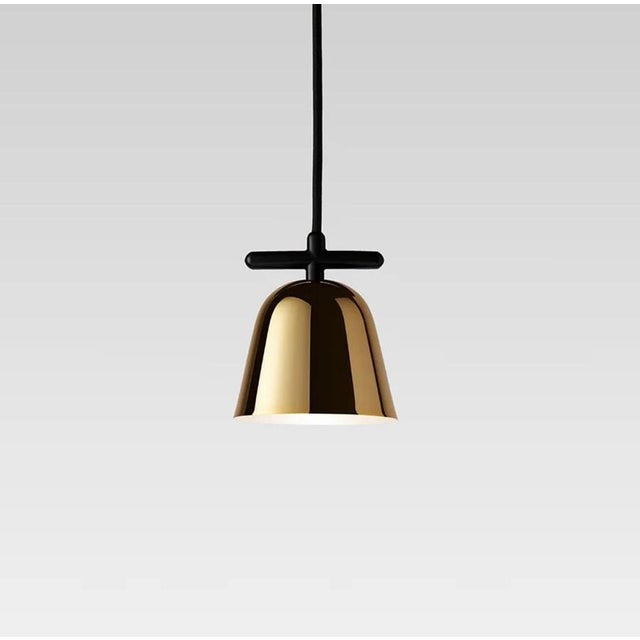Metal Golden Lighto T Pe Glossy Suspension Lamp by Jaime Hayon for Parachilna For Sale - Image 7 of 11