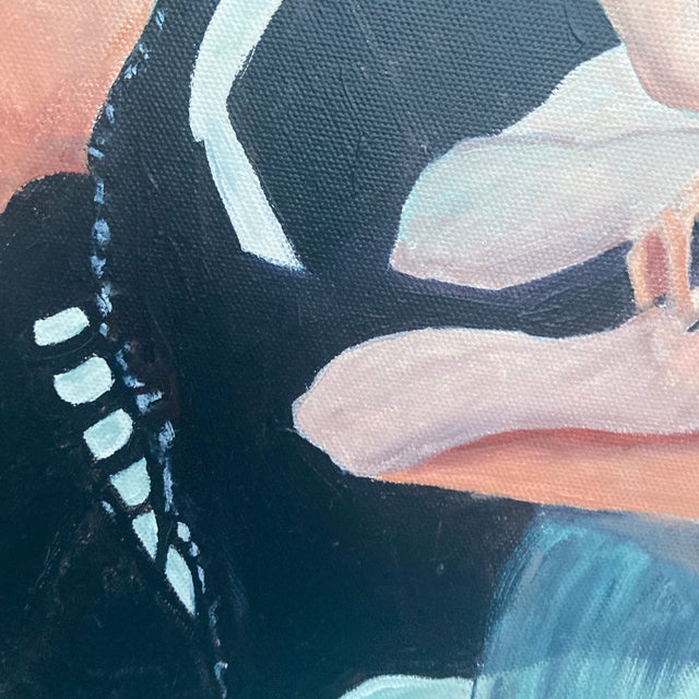 Mid-Century Ballet Dancers Oil Painting by C. D. Walsh - Ornate Gold Frame For Sale - Image 12 of 12