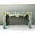 Vintage Distressed Scalloped Green Wood Table For Sale - Image 11 of 14