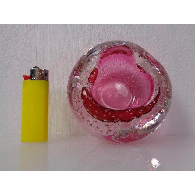 Pink Sommerso Murano Glass Ashtray, Italy, 1960s For Sale - Image 13 of 15