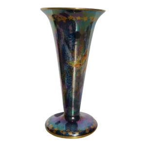 Royal George Devon Lustrine Fieldings Stoke on Trent Vase Circa 30s'