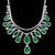Gia Certified 75 Ct Zambian Emerald & 30Ct Diamond Necklace Earring Bridal Suite For Sale In New York - Image 6 of 8