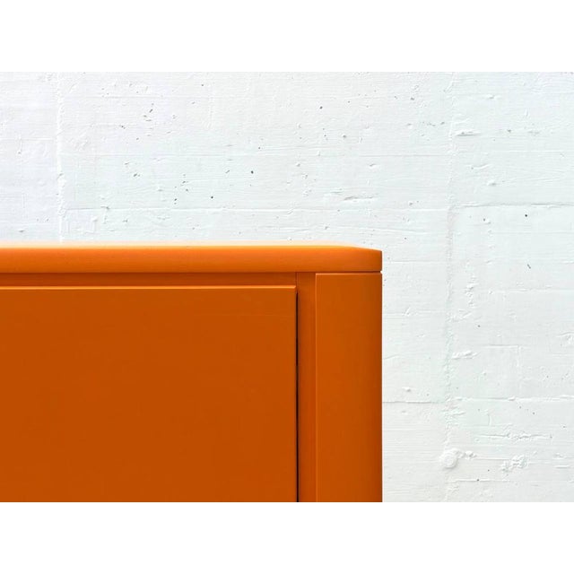 Vintage Sideboard in Bright Orange, 1960s For Sale - Image 10 of 15