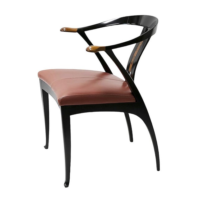 Mid-Century Modern Mid-Century Italian Dining Chairs from Giorgetti, 1980s, Set of 4 For Sale - Image 3 of 9