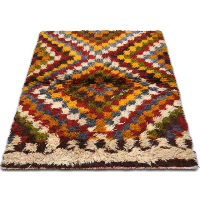 1960s Turkish Tulu Rug For Sale In Los Angeles - Image 6 of 6