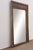 Wood Open Lotus Monumental Antique Floor Mirror For Sale - Image 7 of 8