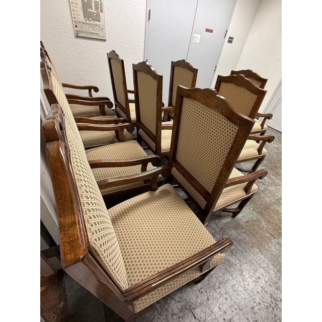 Wood Guy Chaddock Dining Armchairs, Set of Ten For Sale - Image 7 of 12