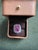 Pink Bochic “Capri” Vintage Emerald Shape Pink Topaz & Tanzanite - 18K Gold & Silver For Sale - Image 8 of 13