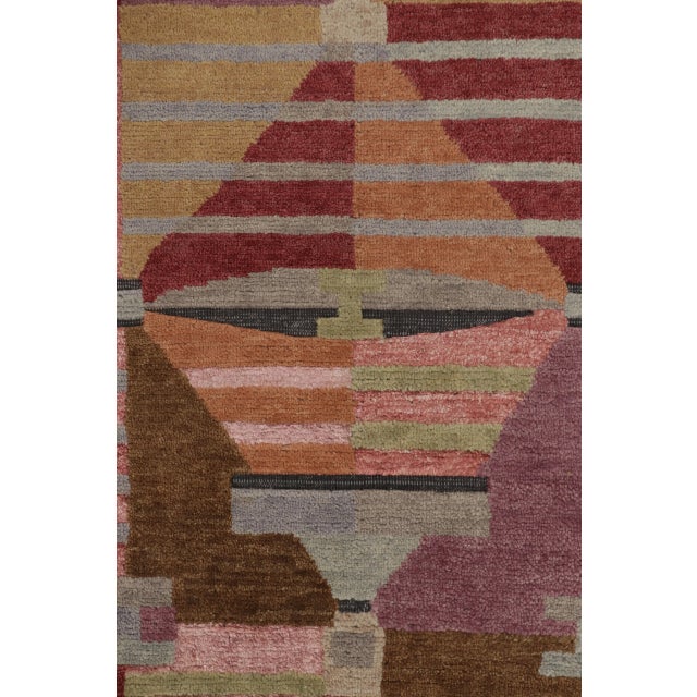 Contemporary Scandinavian Style Geometric Wool Rug, by Rug & Kilim, India For Sale In New York - Image 6 of 10