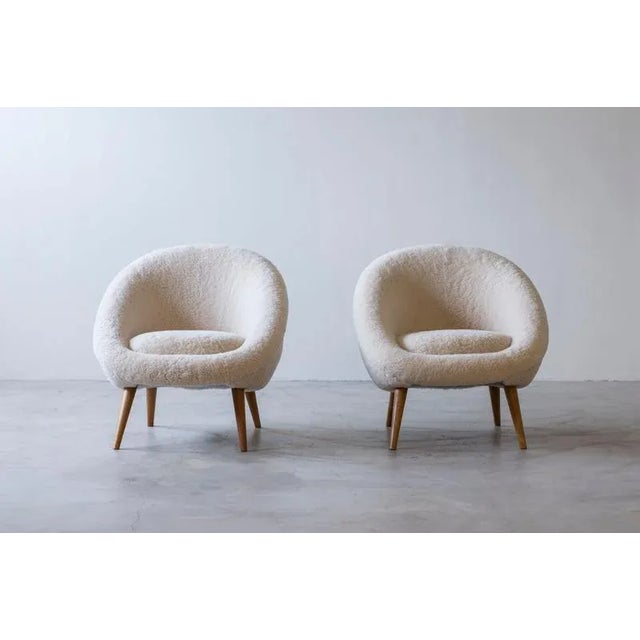 1950s Set of Oeuf Lounge Chairs For Sale - Image 5 of 16