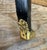 Onyx Late 20th Century Fine All Tooled Leather Legs Top and Sides W/Brass Gallery and Hairy Claw Feet Maitland Smith Drinks Occasional Table For Sale - Image 8 of 12