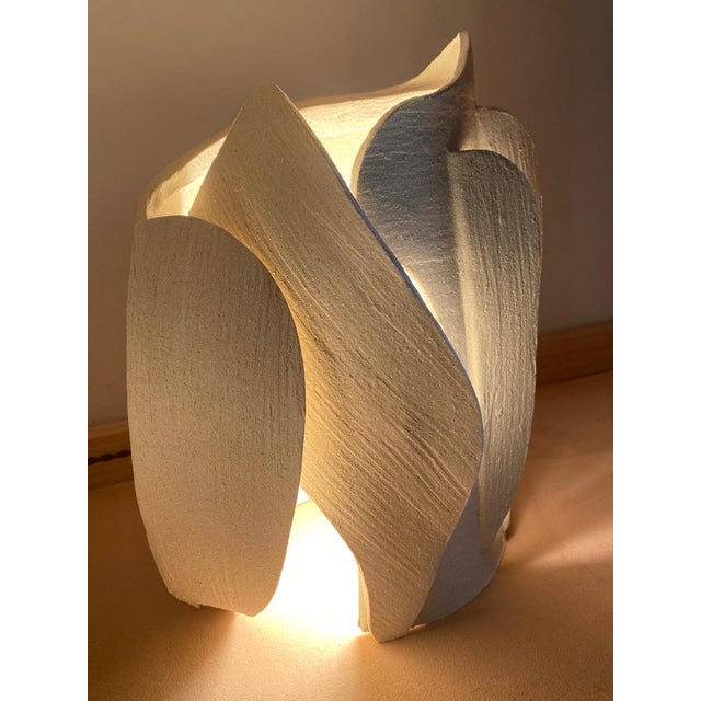Contemporary Ceramic Lamp by Olivia Cognet For Sale - Image 3 of 17