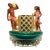 Mid 20th Century Mid-Century Hawaiian Themed Brass & Ceramic Tv Lamp & Planter by Sierra Columbia For Sale