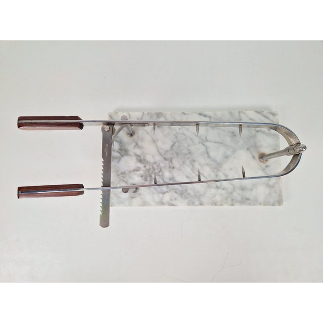 Stone Vintage Ham Holder with Marble Base from Fisher, France, 1970s For Sale - Image 7 of 10