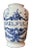 Ceramic 1980s Hand Painted Blue and White Azulejos Delft Apothecary Jar Vase Portugal a Pair For Sale - Image 7 of 9