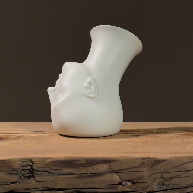 Contemporary Ilone Romula (Latvian)-Postmodernist Porcelain Figurative Cup For Sale - Image 3 of 7