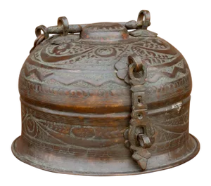 Antique Copper Beetlenut Box