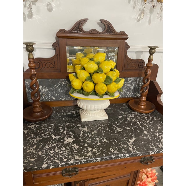 Large Vintage Italian Style Lemon Topiary Centerpiece For Sale - Image 18 of 18