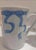 Vintage Neiman Marcus Trompe l'Oeil Blue Ribbon Porcelain Mugs- Set of 4 For Sale - Image 4 of 7