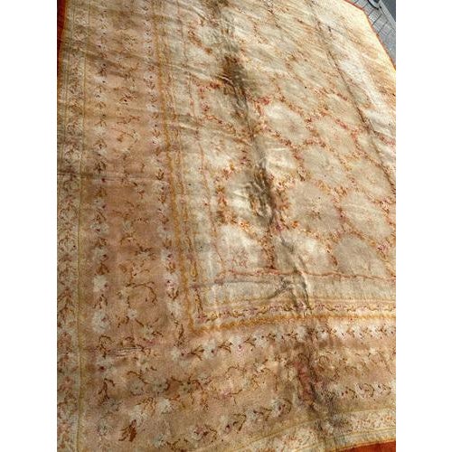 French Distressed Savonnerie Carpet, 1890s-1910s For Sale - Image 18 of 18