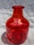 Glass Vintage Reddish Orange Art Glass Kosta Boda Bottle For Sale - Image 7 of 14