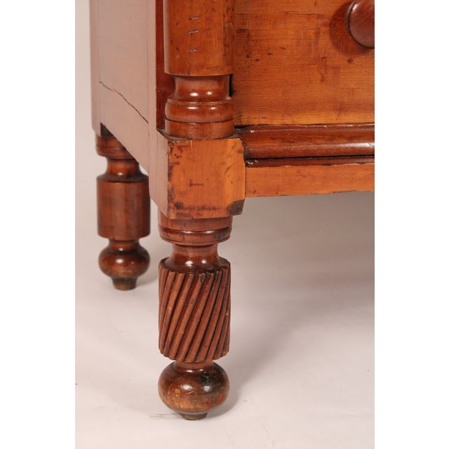 Early 19th Century American Empire Cherry Wood Chest of Drawers For Sale - Image 9 of 13