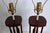 Tall Tony Paul for Westwood Walnut & White "Catkin" Table Lamps, 1950s - A Pair For Sale - Image 12 of 17