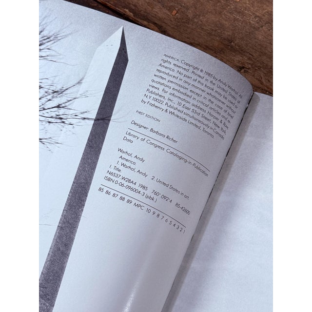 Postmodern Andy Warhol America First Edition 1985 Photography Book For Sale - Image 3 of 8