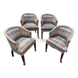 CTH Set of 4 Game Chairs With Casters. For Sale
