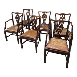 Vintage Dining Chairs, 1890s, Set of 6 For Sale
