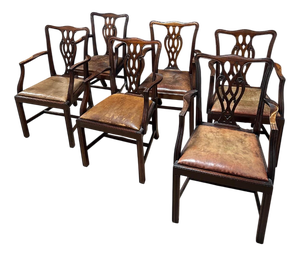 Vintage Dining Chairs, 1890s, Set of 6