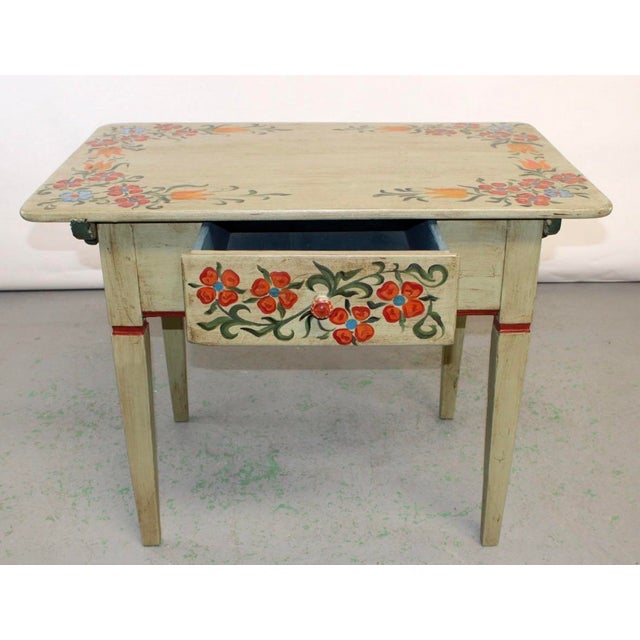 Early 20th C French Hand-Painted Desk For Sale - Image 4 of 6