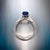 Natural Sapphire Diamond Ring 14k W Gold 3.18 TCW Certified, , Size 7 For Sale - Image 11 of 18